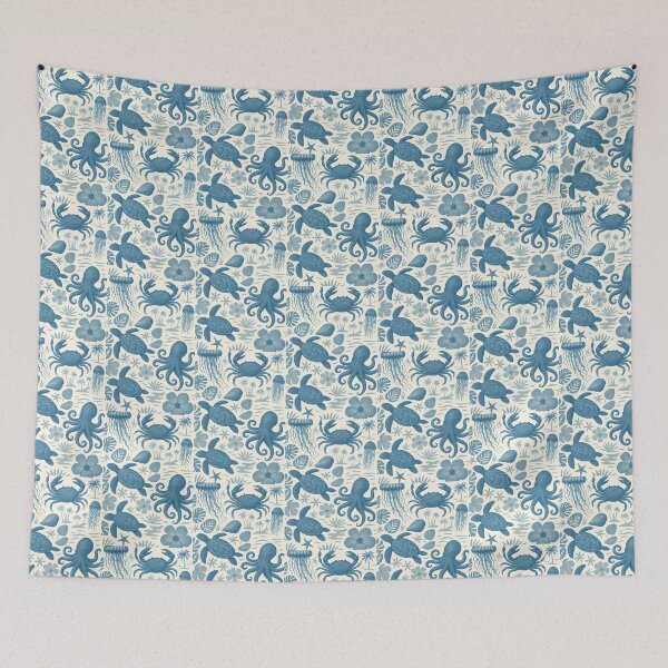 Item preview, Marine Life Pattern with Sea Creatures designed and sold by PalleteBay.