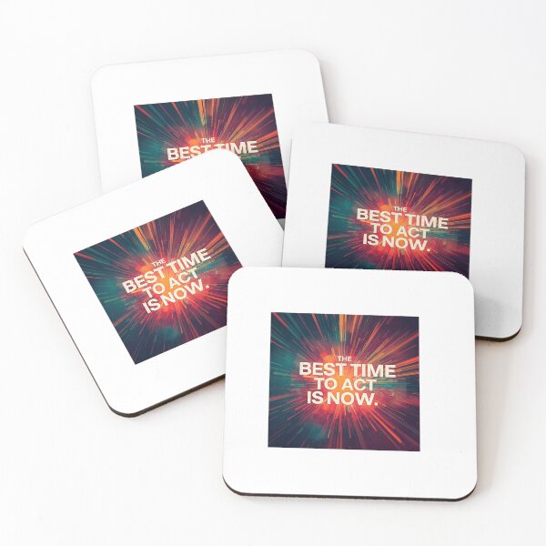 Item preview, The Best Time to Act is Now – Motivational Quote Design designed and sold by Macias123.
