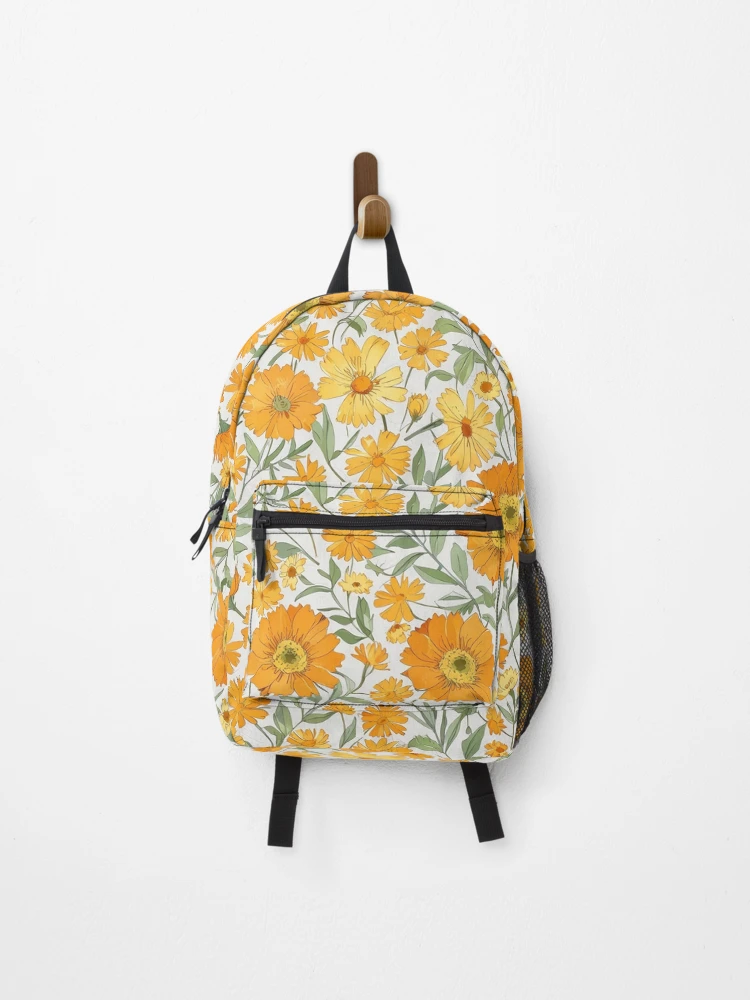 Thumbnail 1 of 3, Backpack, Calendula designed and sold by CoolPixels.