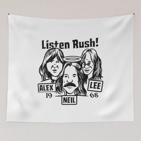 Item preview, Rush Band Merch Cartoon Style designed and sold by CatherineJones8.