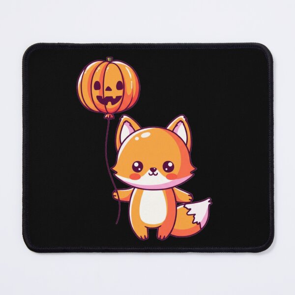 Item preview, Chibi Kawaii Fox Halloween | Cute Fox with Jack-O-Lantern Balloon | Funny Anime Animal Design designed and sold by ColorSplash123.