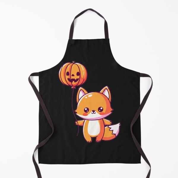 Item preview, Chibi Kawaii Fox Halloween | Cute Fox with Jack-O-Lantern Balloon | Funny Anime Animal Design designed and sold by ColorSplash123.