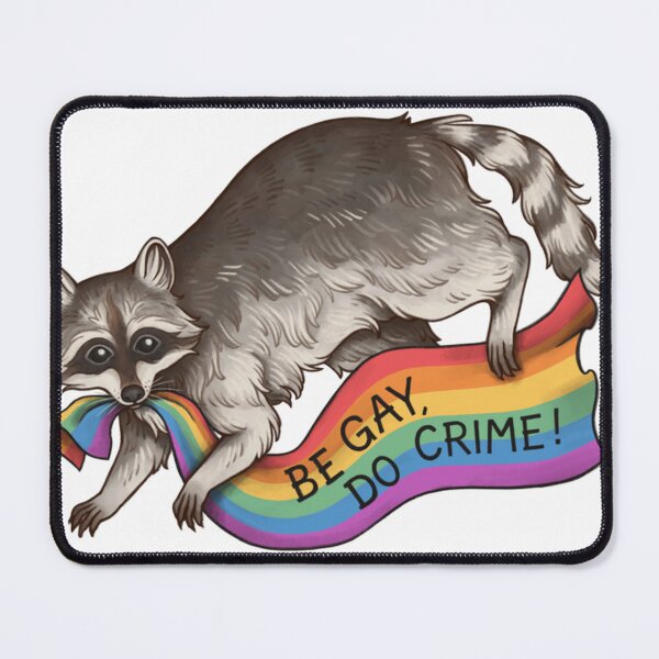 Item preview, Be Gay Do Crime - Rainbow Flag Pride Flag Stealing Raccoon Trash Panda Lgbtqia Queer Trans Alphabet Mafia Funny Pride Shirt Csd Pride Month designed and sold by Vellasinski.