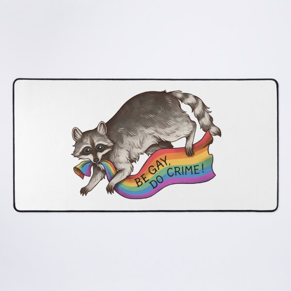Item preview, Be Gay Do Crime - Rainbow Flag Pride Flag Stealing Raccoon Trash Panda Lgbtqia Queer Trans Alphabet Mafia Funny Pride Shirt Csd Pride Month designed and sold by Vellasinski.