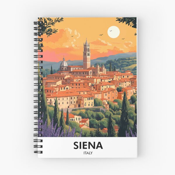 Item preview, Siena Italy Retro Travel Print designed and sold by HomeLivingCo.