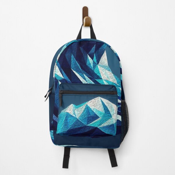 Item preview, Fluffy Geometric Wave – Digital Ocean Art designed and sold by InFrameVision.