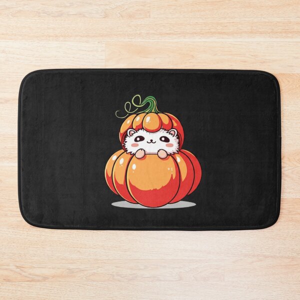 Item preview, Chibi Kawaii Hedgehog in Pumpkin | Cute Funny Halloween Hedgehog | Anime Animal Design designed and sold by ColorSplash123.