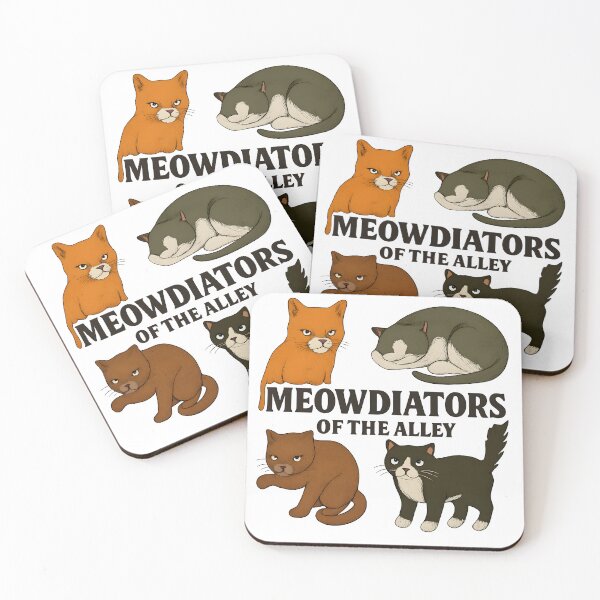 Item preview, Meowdiators of the Alley – Street Cat Sticker Pack designed and sold by Fashionpopss.