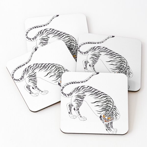 Item preview, Korean Traditional Tiger – Bold Minhwa Illustration designed and sold by Yoma-iknow.
