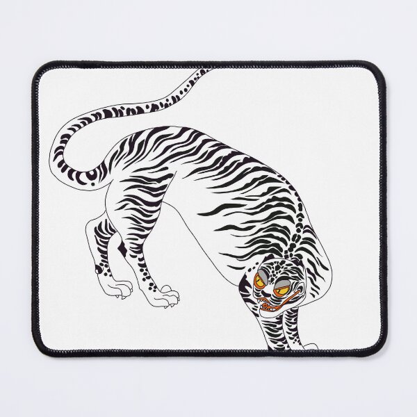 Item preview, Korean Traditional Tiger – Bold Minhwa Illustration designed and sold by Yoma-iknow.