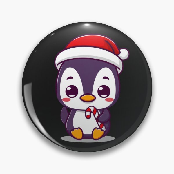 Item preview, Chibi Kawaii Penguin Christmas | Cute Penguin with Candy Cane | Funny Anime Holiday Design designed and sold by ColorSplash123.