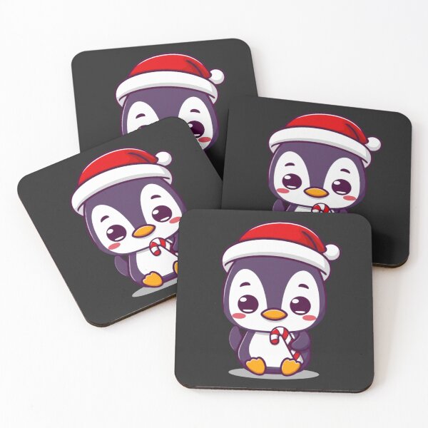 Item preview, Chibi Kawaii Penguin Christmas | Cute Penguin with Candy Cane | Funny Anime Holiday Design designed and sold by ColorSplash123.