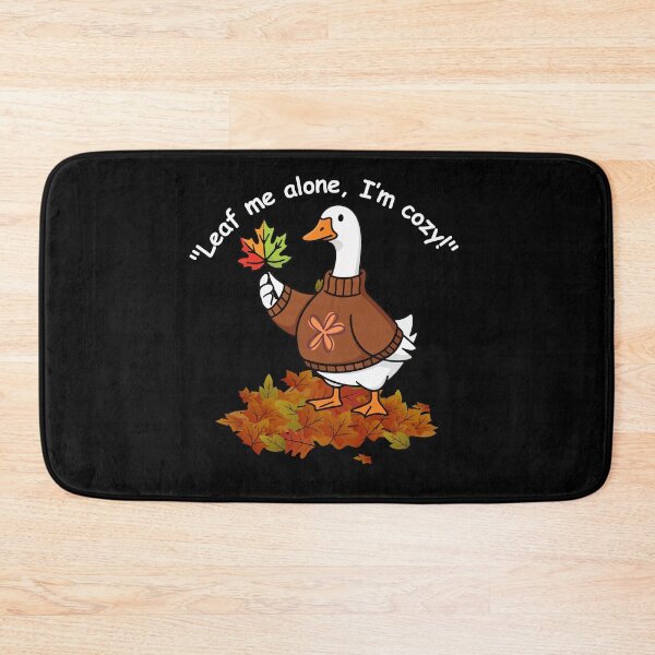 Artikelvorschau, Cozy era lustige Gans im Pullover Herbstblätter entworfen und verkauft von ClickATee Store .