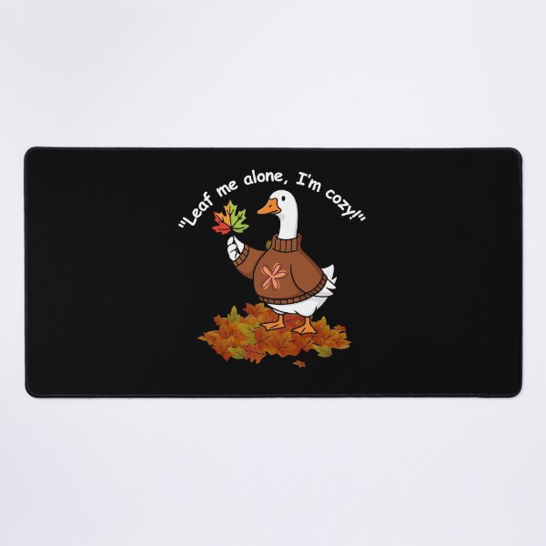 Item preview, Cozy era funny goose in sweater autumn leaves designed and sold by ClickATee Store .