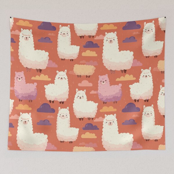 Item preview, Cute Llama Pattern designed and sold by bapupa.