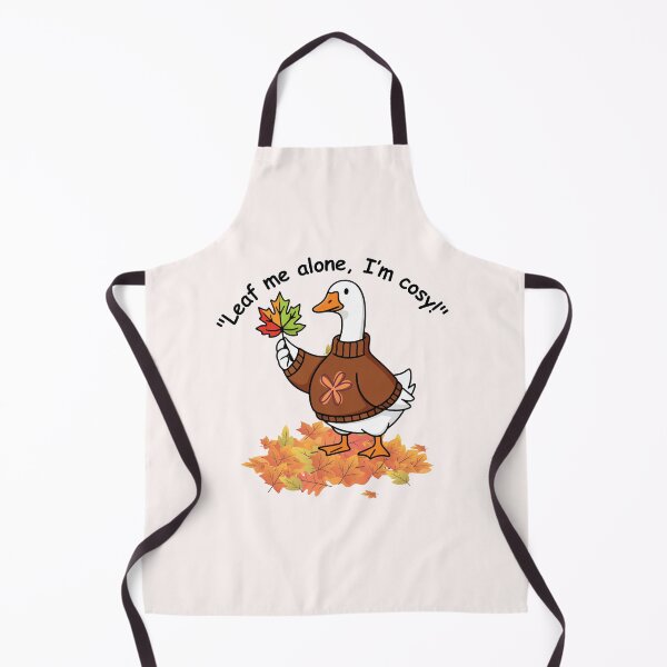 Item preview, Cosy era funny goose in sweater autumn leaves designed and sold by ClickATee Store .