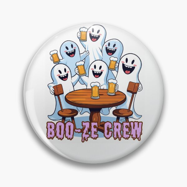 Item preview, Boo-ze Crew – Funny Halloween Drinking Ghost Design designed and sold by Kindloom.