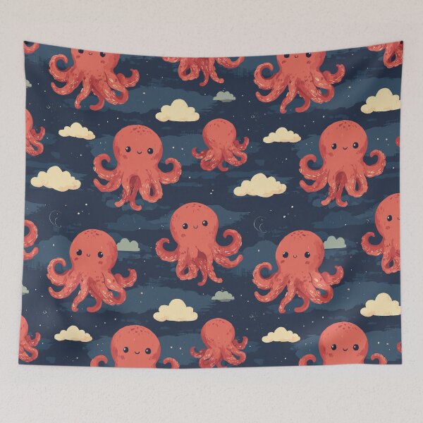 Item preview, Cute Ocean Octopus Pattern designed and sold by bapupa.