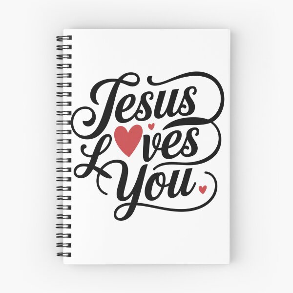 Item preview, Jesus Loves You Heart Typography Design designed and sold by DIVINE FAITH 714.
