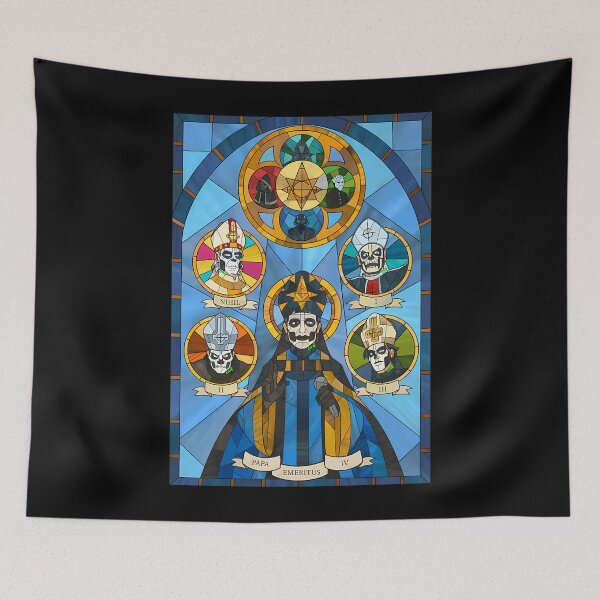 Item preview, Ghost Band Papas Stained Glass Window  designed and sold by moholigeggat.