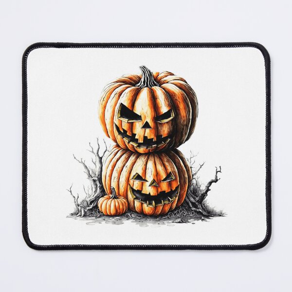 Item preview, Pumpkin Stack – Twin Terror Halloween Sticker designed and sold by Fashionpopss.