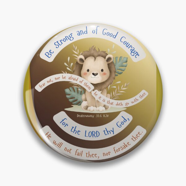 Item preview, Be strong and of good courage - Deuteronomy 31:6 KJV designed and sold by Ausra789.