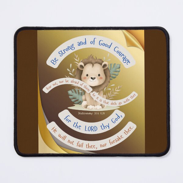 Item preview, Be strong and of good courage - Deuteronomy 31:6 KJV designed and sold by Ausra789.