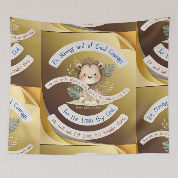 Item preview, Be strong and of good courage - Deuteronomy 31:6 KJV designed and sold by Ausra789.
