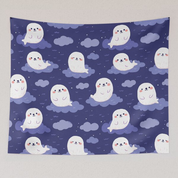Item preview, Cute Seal Pattern designed and sold by bapupa.