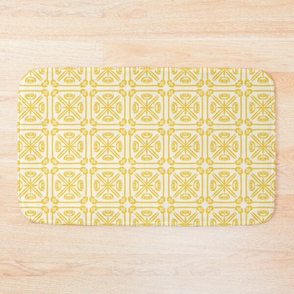Item preview, Nouveau Spanish Tile Pattern in Yellow and Cream designed and sold by kierkegaard.
