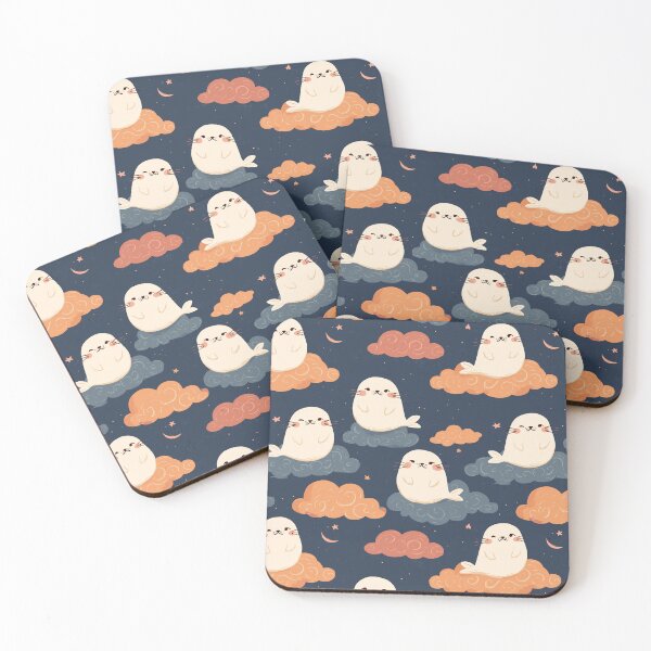 Item preview, Whimsical Seal Pattern designed and sold by bapupa.