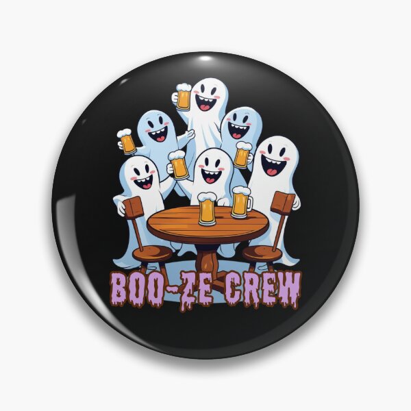 Item preview, Boo-ze Crew – Spooky Funny Ghost Drinking Design for Halloween designed and sold by Kindloom.