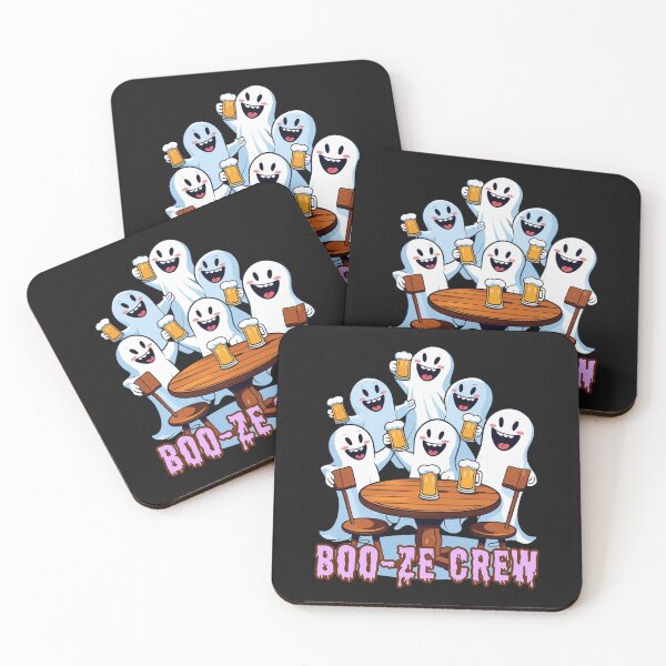 Item preview, Boo-ze Crew – Spooky Funny Ghost Drinking Design for Halloween designed and sold by Kindloom.