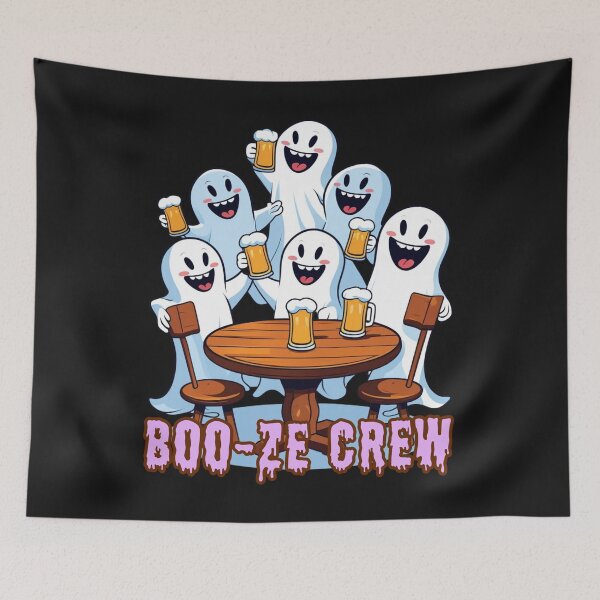Item preview, Boo-ze Crew – Spooky Funny Ghost Drinking Design for Halloween designed and sold by Kindloom.