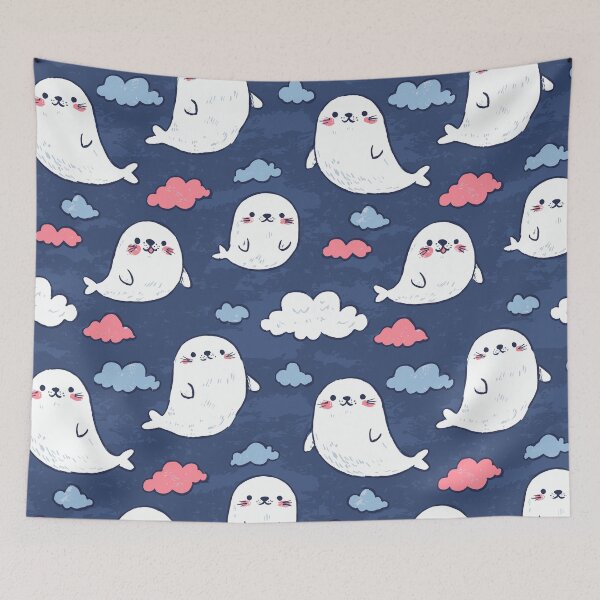 Item preview, Cute Marine Seal Pattern designed and sold by bapupa.