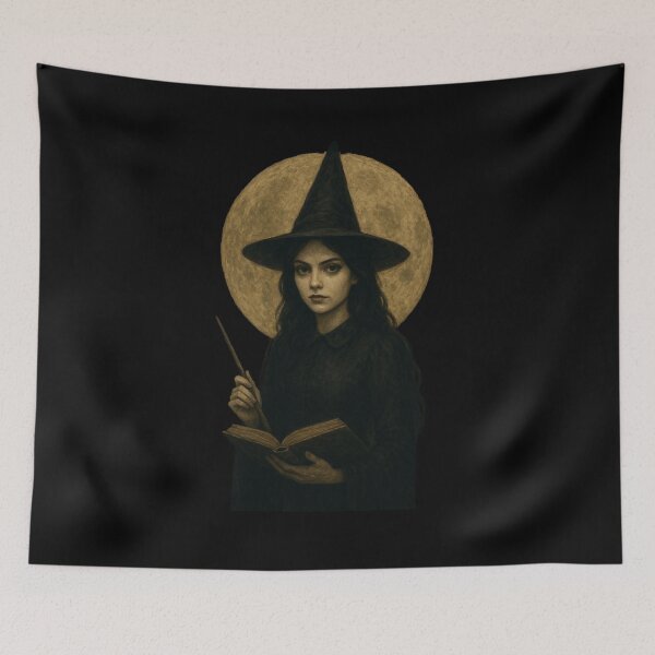 Item preview, Mystic Witch Under the Full Moon designed and sold by M-ormin.