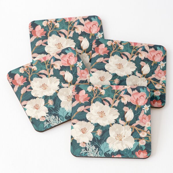 Item preview, Pink and White Flowers on Deep Green Foliage designed and sold by CoolPixels.