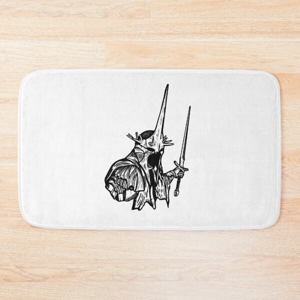 Item preview, Dark Fantasy Black Ink Art – Shadowed Witch King designed and sold by InkStation24.