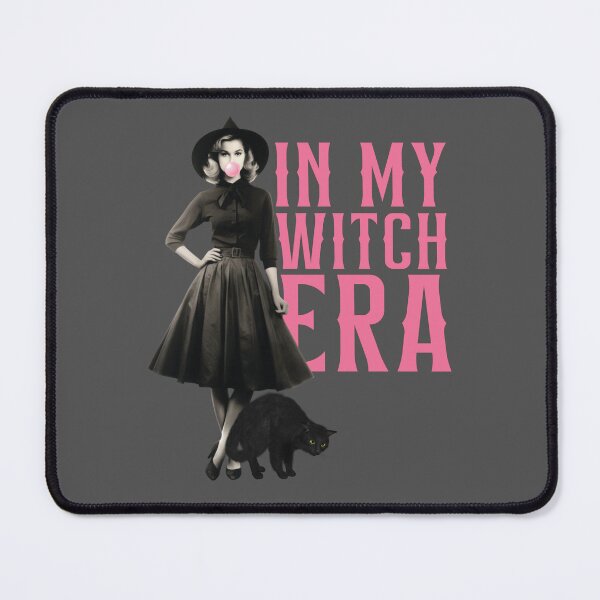 Item preview, In My Witch Era – Vintage Witch Bubblegum with Black Cat designed and sold by chillaxcats.