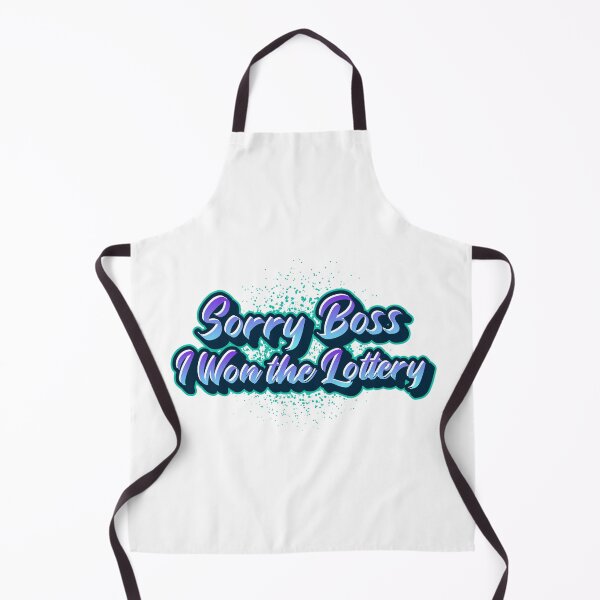 Item preview, Funny Lottery Winner Quote Design – Sorry Boss, I Won the Lottery designed and sold by Ani-24.