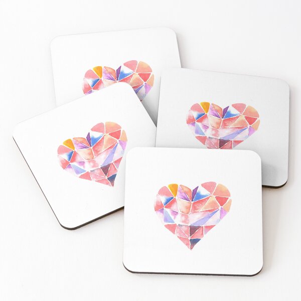 Item preview, Abstract heart watercolour symbol designed and sold by DesenLiric.