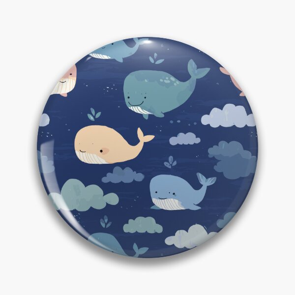 Item preview, Cute Whale Pattern designed and sold by bapupa.