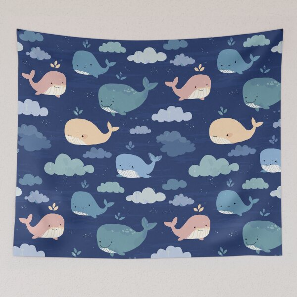 Item preview, Cute Whale Pattern designed and sold by bapupa.