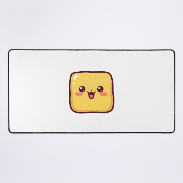 Item preview, Kawaii Tofu Cube – Cute Smiling Japanese Food Anime Character designed and sold by OsasChild.