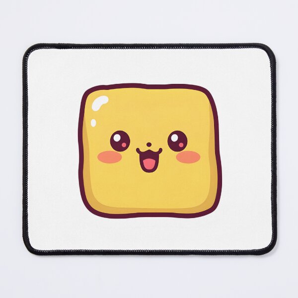 Item preview, Kawaii Tofu Cube – Cute Smiling Japanese Food Anime Character designed and sold by OsasChild.