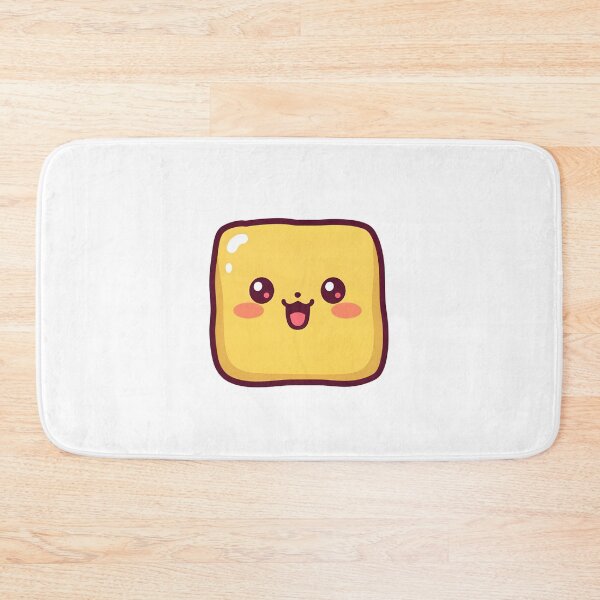 Item preview, Kawaii Tofu Cube – Cute Smiling Japanese Food Anime Character designed and sold by OsasChild.