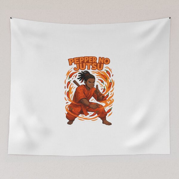Item preview, Pepper No Jutsu – Nigerian Yoruba Anime Ninja With Locks designed and sold by OsasChild.