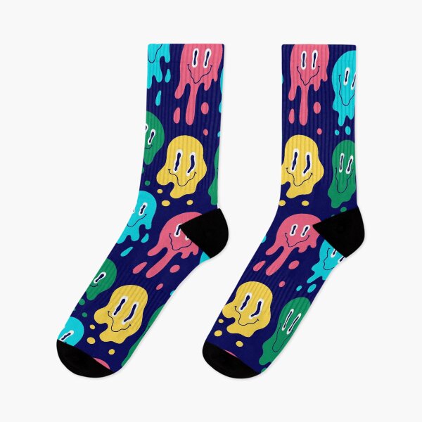 Item preview, Funny melting smiley face colorful  designed and sold by burbura.