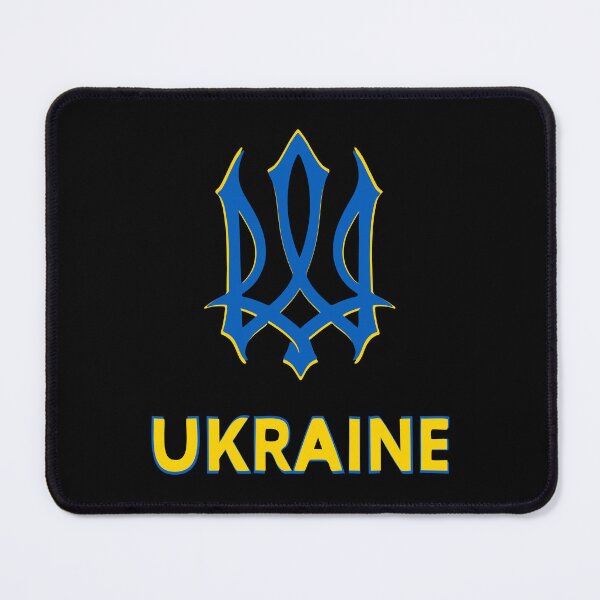 Item preview, Ukraine Trident Blue Yellow Ukrainian Coat Arms Official Symbol designed and sold by cabana.space.