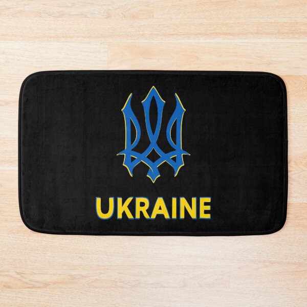 Item preview, Ukraine Trident Blue Yellow Ukrainian Coat Arms Official Symbol designed and sold by cabana.space.